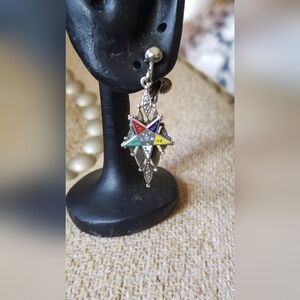 Order of The Eastern Star drop earrings